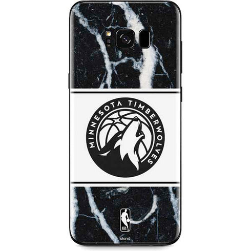 NBA Minnesota Timberwolves Marble Galaxy S8 Plus Skin